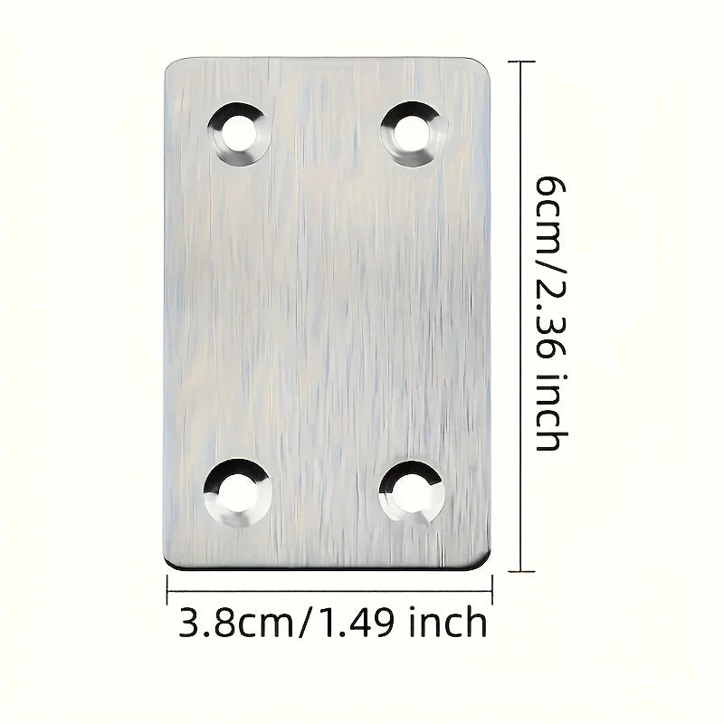 Four-Hole Corner Brackets & Flat Plate Codes with Screws Corner Bracket Hardware Babs