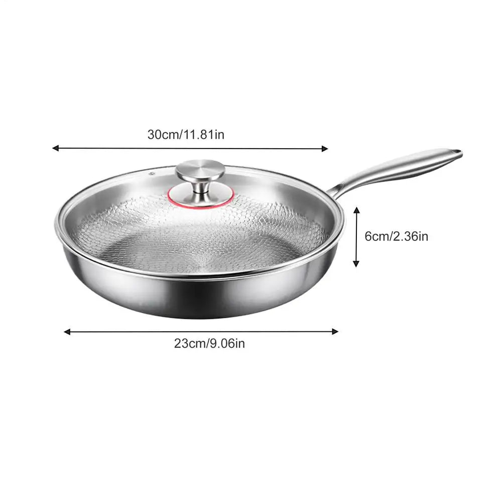 Titanium Non-Stick Frying Pan with Glass Lid – 26/28/30cm Titanium Frying Pan Babs 30cm