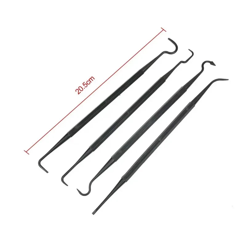 4-Piece Double-Ended Nylon Pick Hook Auto Detailing Tool Set Auto Detailing Tool Babs