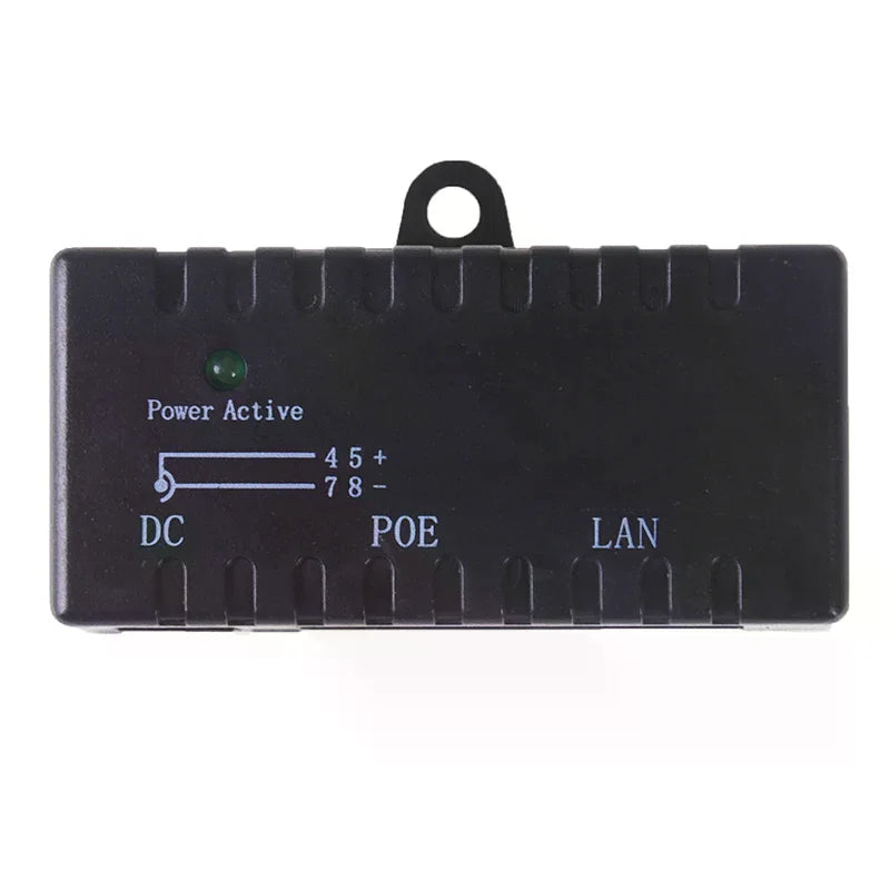 Passive PoE Injector 12V–48V for IP Camera, VoIP & Network AP PoE Network Injector Babs