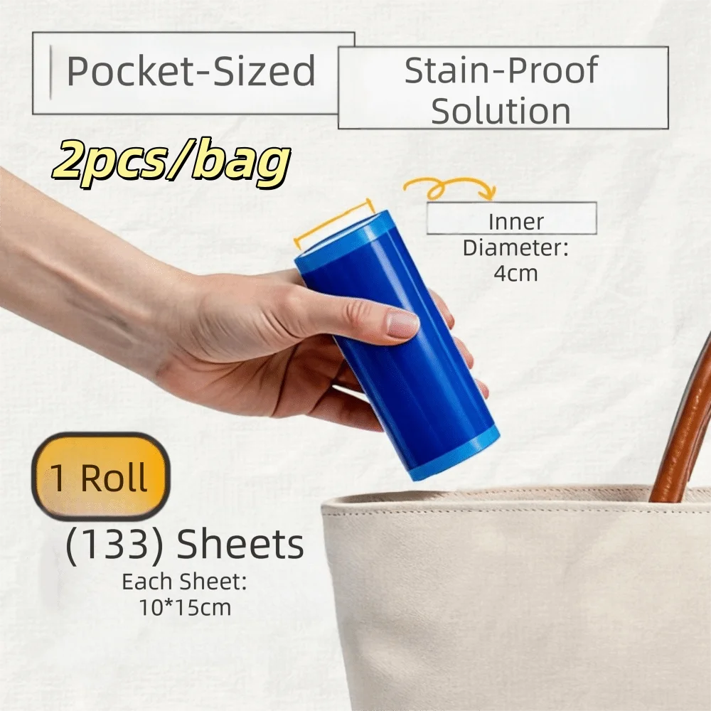 Disposable Travel Isolation Film Set – Waterproof, 2 pcs/bag Disposable Hygiene Film Babs Blue