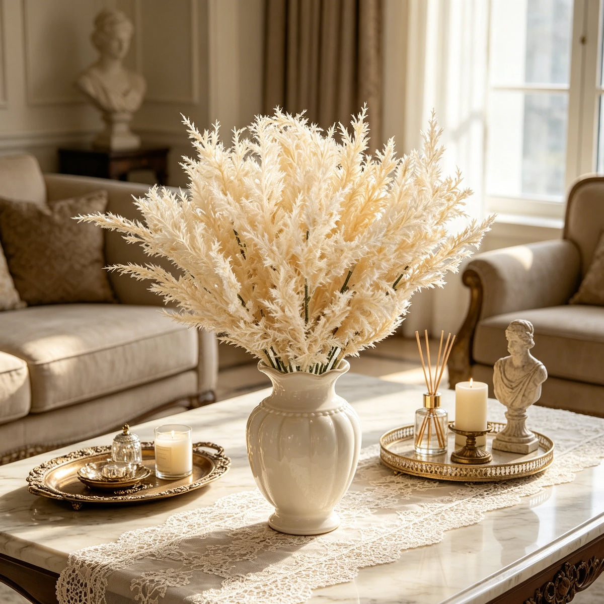 Artificial Silk Pine Cypress Leaves – DIY Wedding & Home Décor Artificial Greenery Sprigs Babs