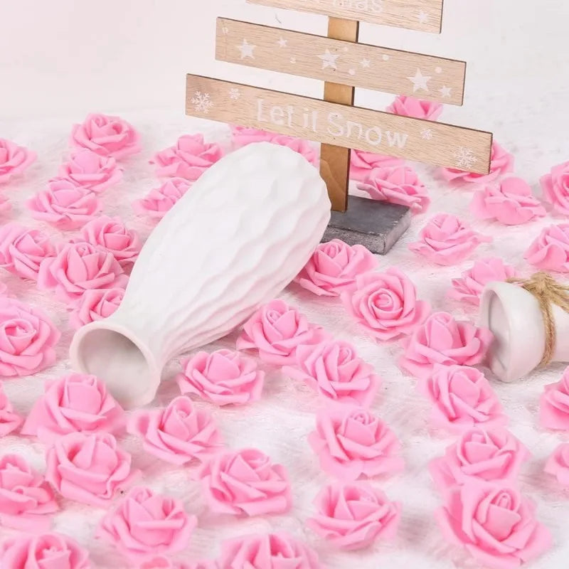 Artificial PE Rose Flower Heads 10/20Pcs – Wedding & Home Decor Artificial Flowers Babs