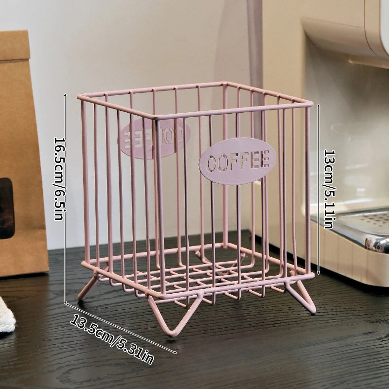 Metal Fruit & Storage Basket – Multifunction Home Organizer Storage Basket Babs Pink