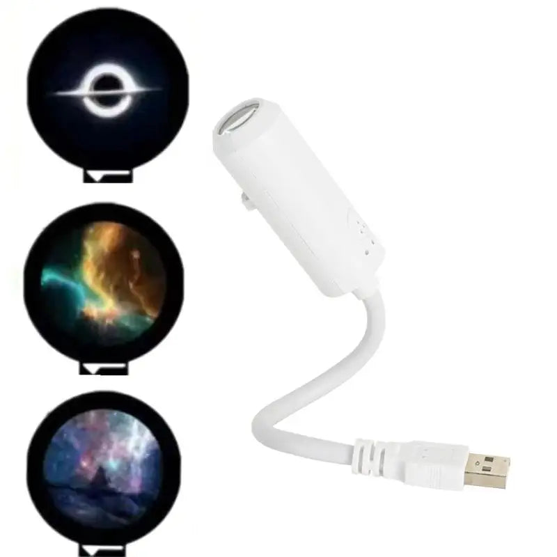 USB Star Projector Night Light – Galaxy, Ocean & Sky Modes Star Projector Lamp Babs USB Type-C G