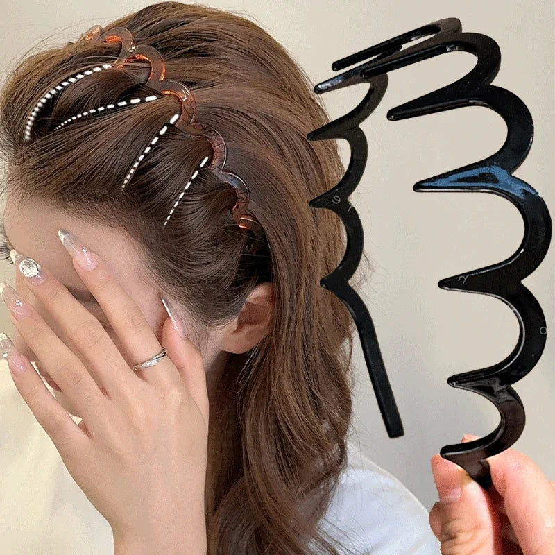 Wave Headbands for Women – Non-Slip Toothed Hair Bands Hair Headband Babs