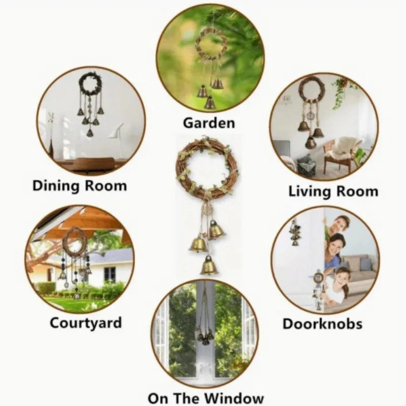 63-Piece Halloween Witch Clock Set | Gothic Wind Chimes & Decor Halloween Decor Set Babs