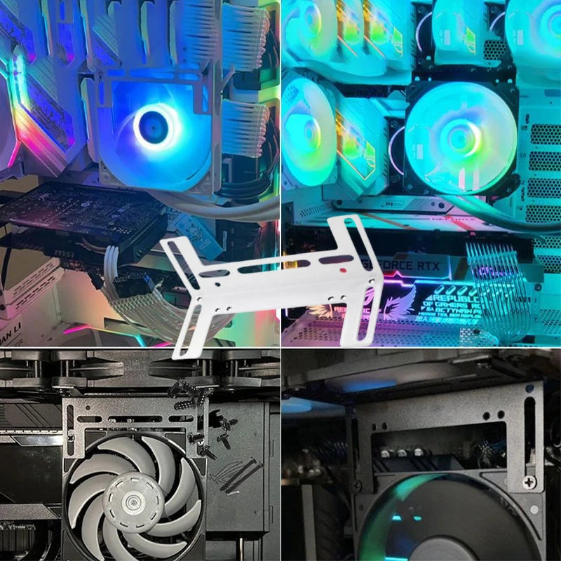 Desktop PC Cooling Fan Bracket for 8/9/12cm CPU GPU RAM Fans PC Cooling Bracket Babs