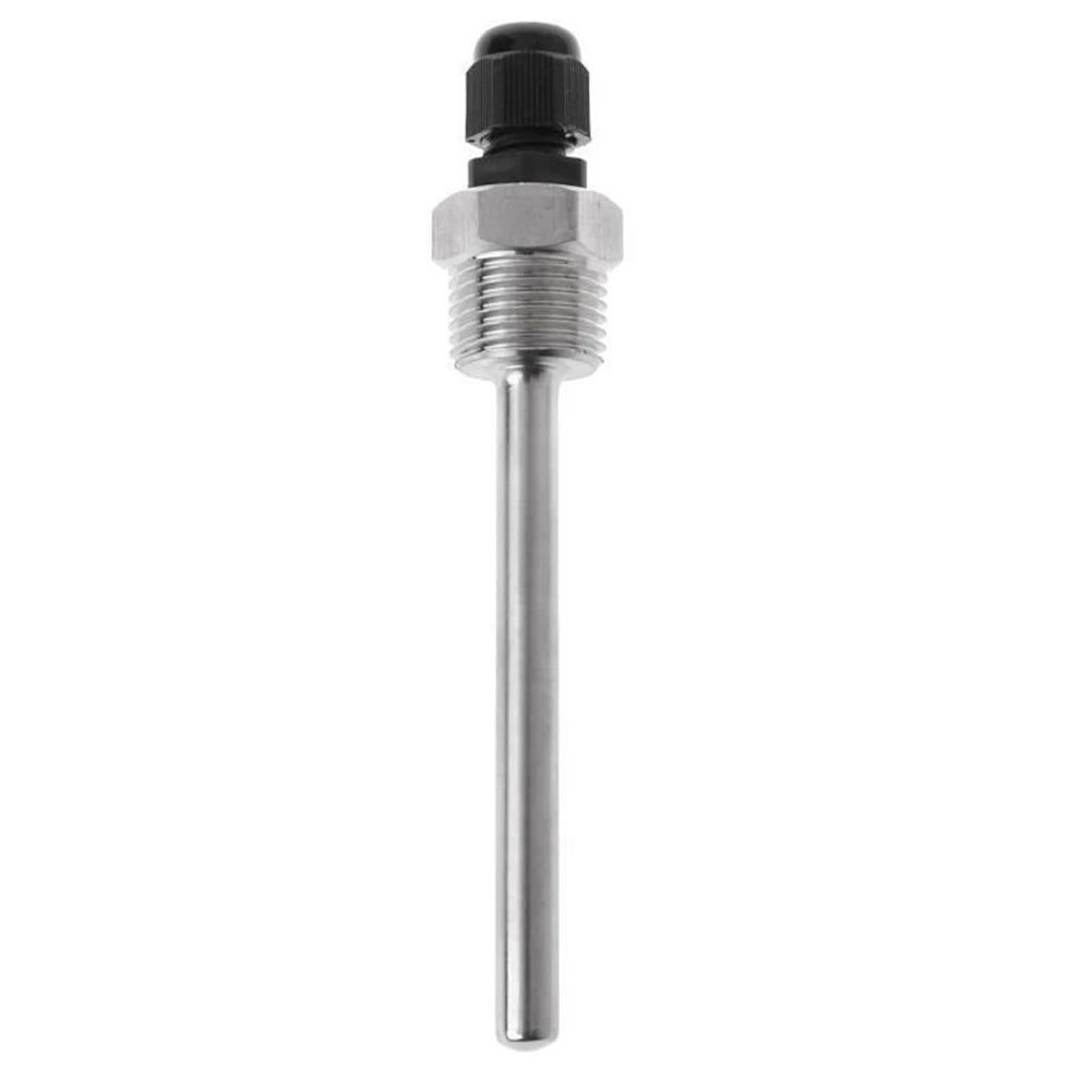 304 Stainless Steel Thermowell G1/2 Thread 30–200mm, 6mm Tube Thermowell Fitting Babs 100mm
