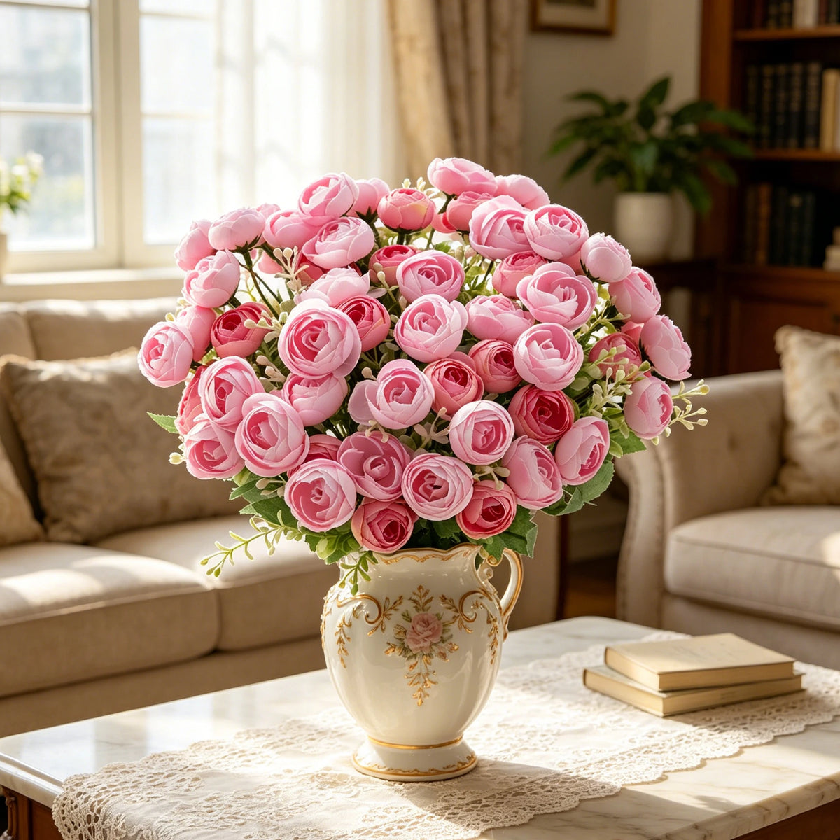 Silk Artificial Tea Bud Flowers – Wedding Bouquet & Home Décor Artificial Flowers Babs
