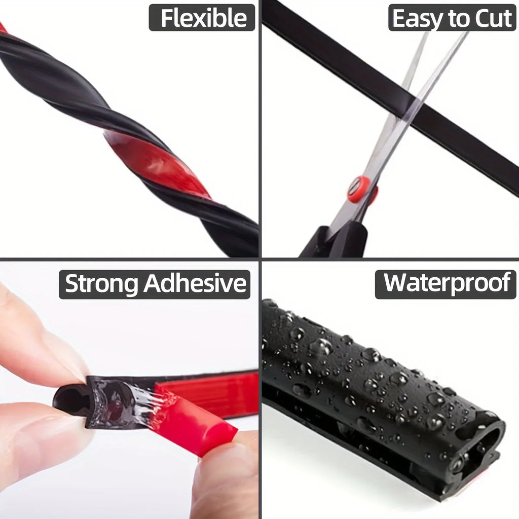 D-Shape Rubber Door Window Sealing Strip | Self-Adhesive Door Sealing Strip Babs