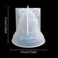 3D Christmas Bell Silicone Mold – Soap, Candle & Resin Crafts Silicone Craft Mold Babs 1pc