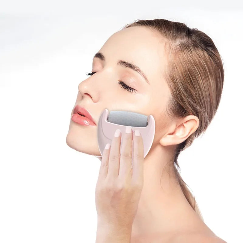 2-in-1 Heart-Shaped Ice Roller Facial & Eye Massager Facial Ice Roller Babs