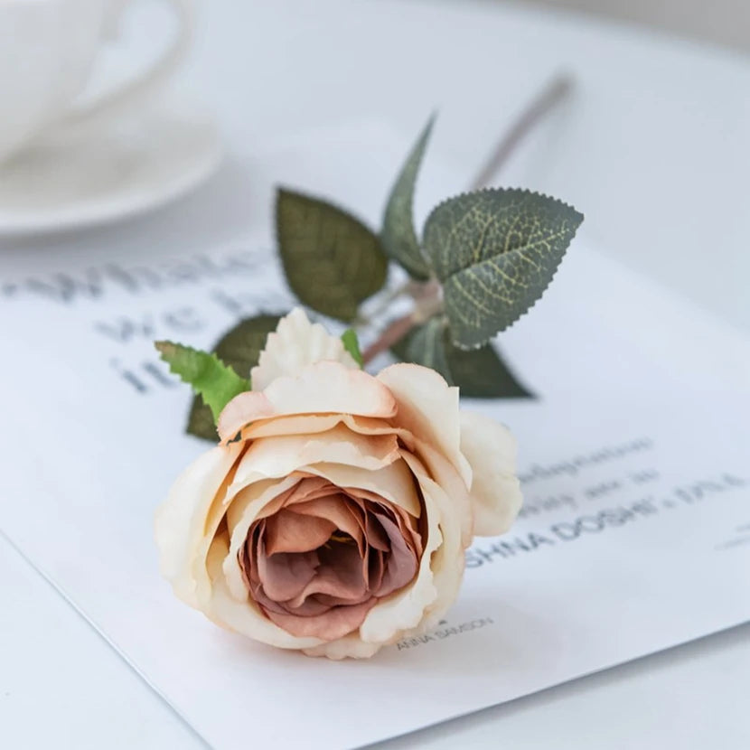 Silk Rose Artificial Flowers – Wedding, Home & Garden Decor Artificial Silk Flowers Babs color 8 5 pcs