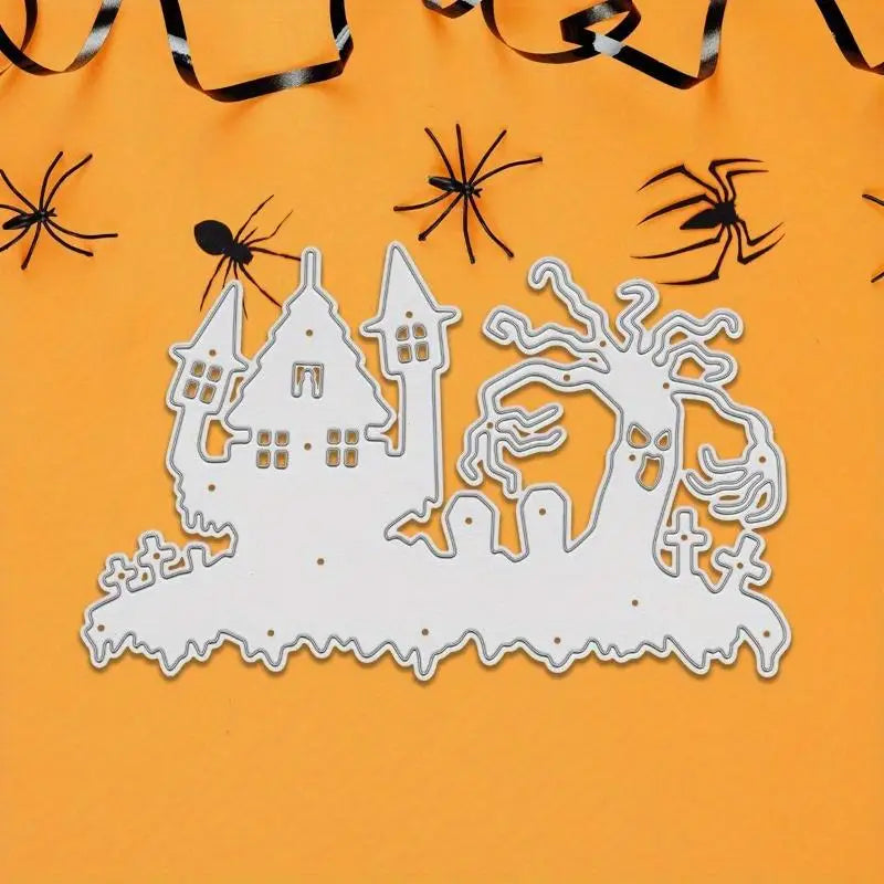 Halloween Castle Ghosts & Crosses Metal Die Cutting Mold Die Cutting Mold Babs