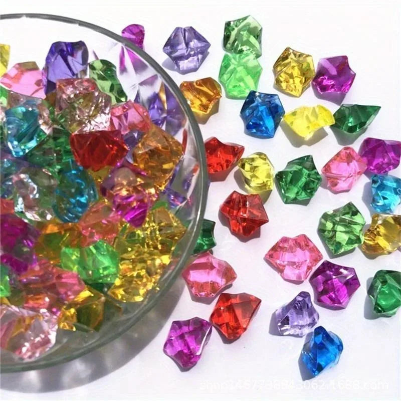 Rhinestone Acrylic Aquarium Ornament – 200pc Fish Tank Decor Aquarium Ornament Babs