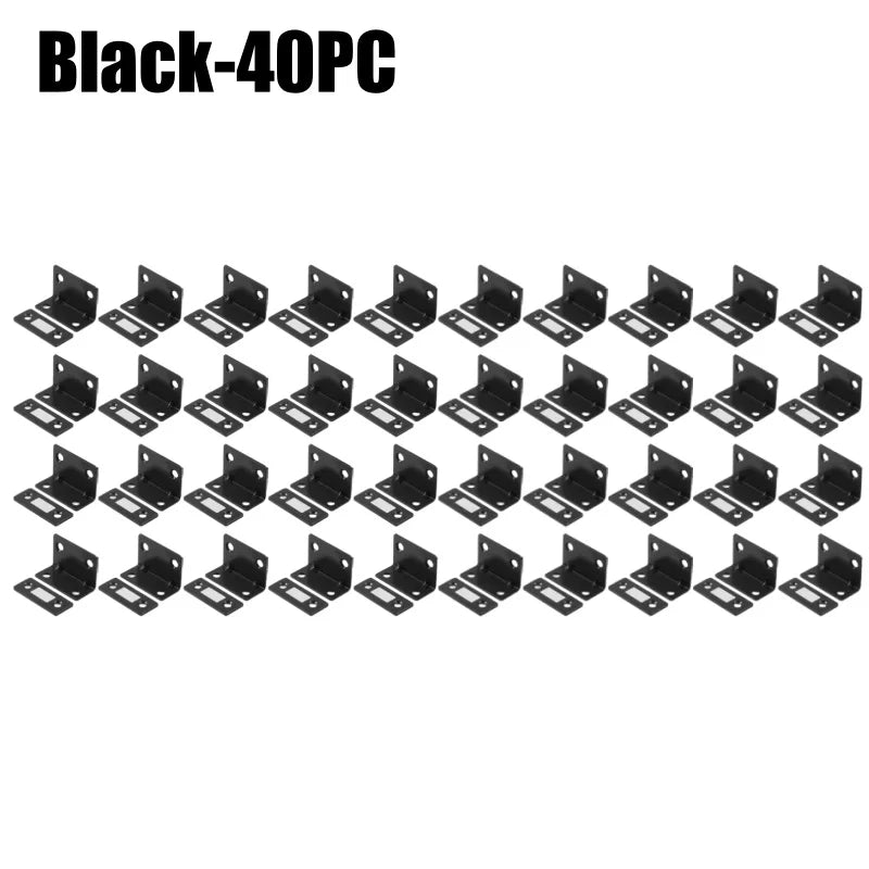 Magnetic Cabinet Door Closer – Self-Adhesive Catch Latch Magnetic Cabinet Latch Babs Black-40PC