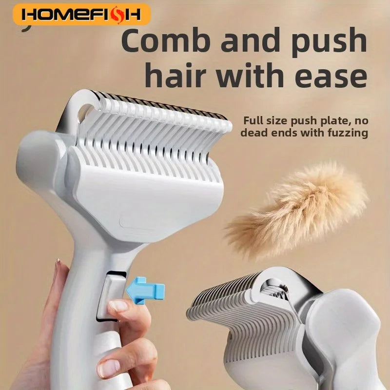 Floating Stainless Steel Pet Grooming Brush – Dog & Cat Comb Pet Grooming Brush Babs