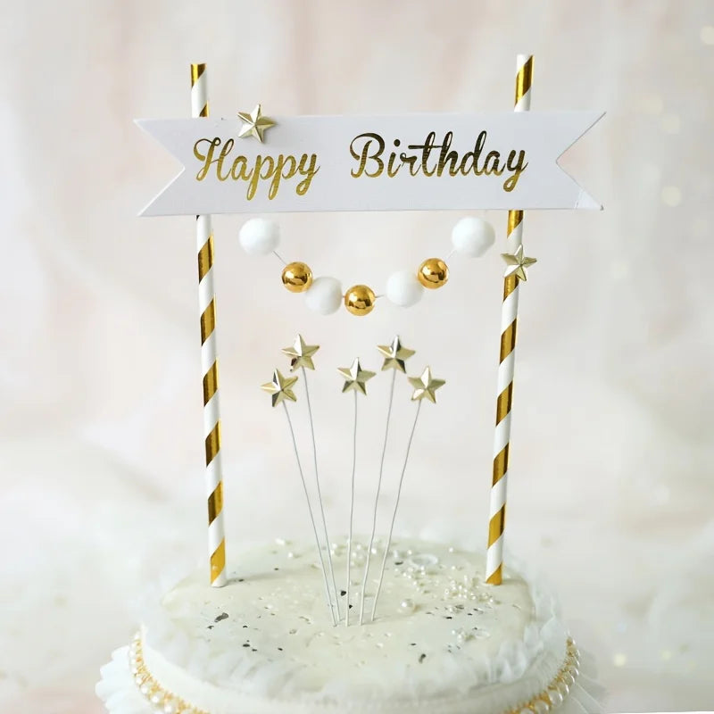 3D Mini Star Cake Toppers – Birthday & Party Decorations Cake Toppers Babs