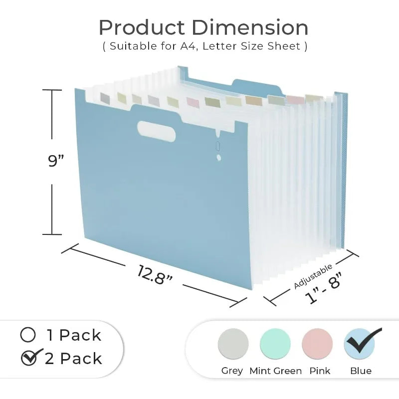 A4 Accordion File Bag – Expandable Multi-Layer Document Organizer Accordion File Organizer Babs