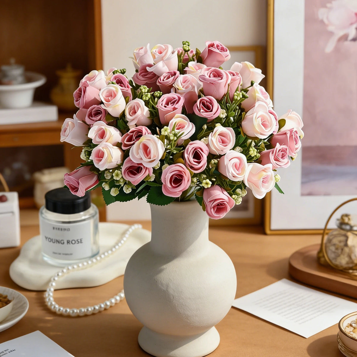 Silk Artificial Flower Bouquet for Wedding & Home Décor Artificial Silk Flowers Babs
