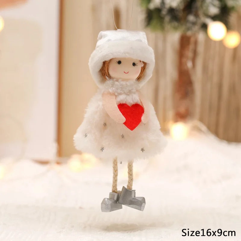 Christmas Elf Doll Ornament – Xmas Tree Hanging Pendant Christmas Tree Ornament Babs S