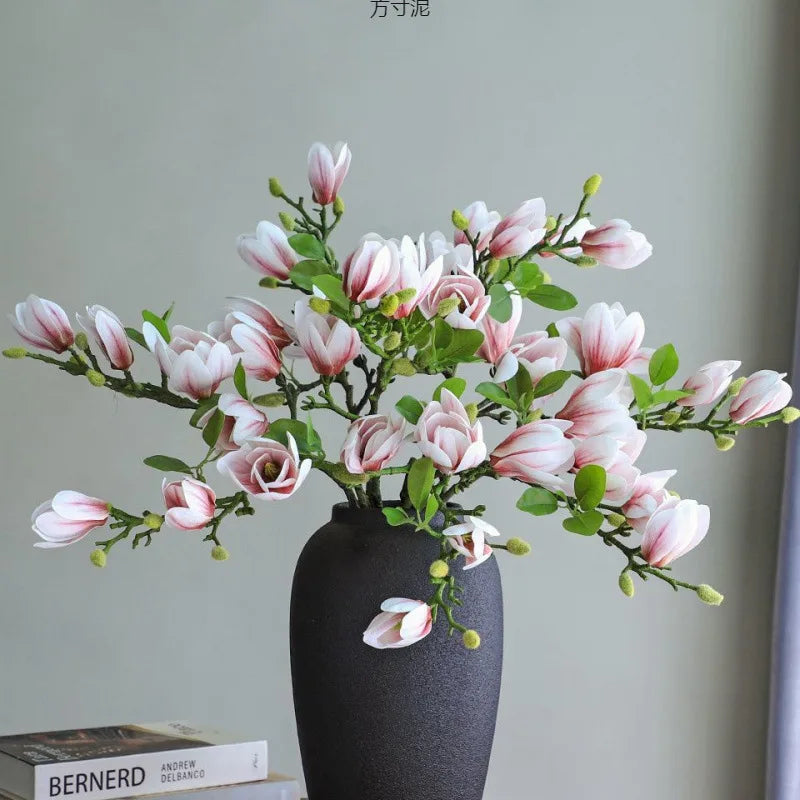 Silk Magnolia Artificial Flower Branch – Wedding & Home Décor Artificial Flower Branch Babs