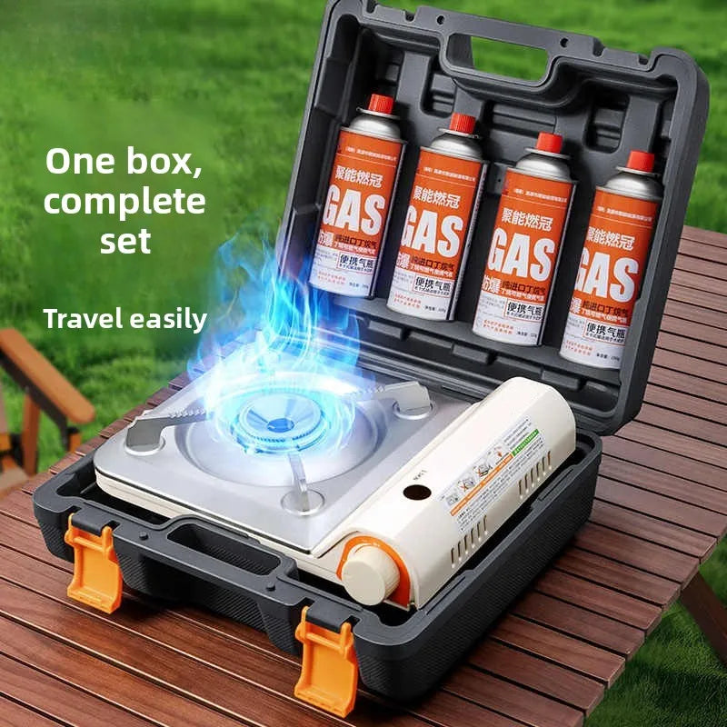 Portable Ultra-Thin Gas Stove | Camping BBQ Hot Pot Burner Portable Camp Stove Babs