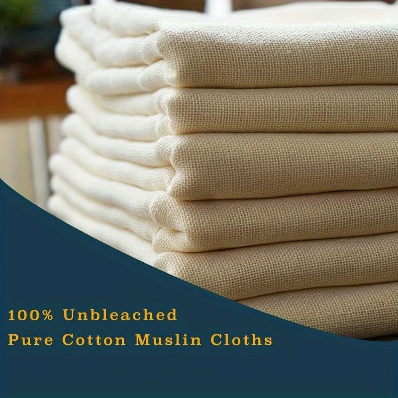 Unbleached Cotton Muslin Cheesecloth – Reusable Straining Fabric Muslin Cheesecloth Babs