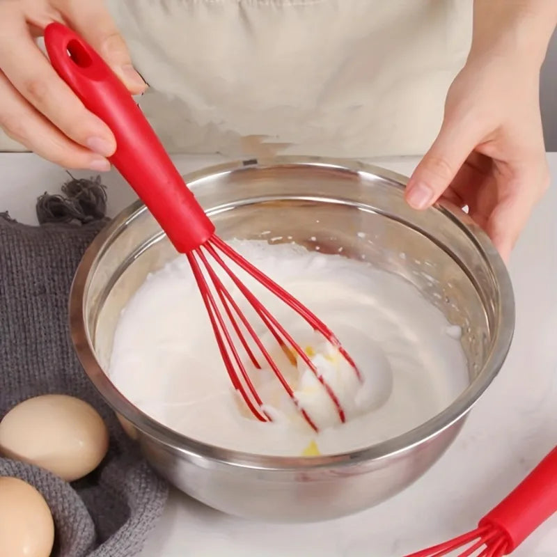 Silicone Mini Whisk for Baking, Cooking & Stirring Silicone Kitchen Whisk Babs
