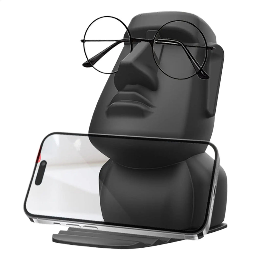 Moai Easter Island Statue Glasses & Phone Holder Ornament Desk Organizer Ornament Babs