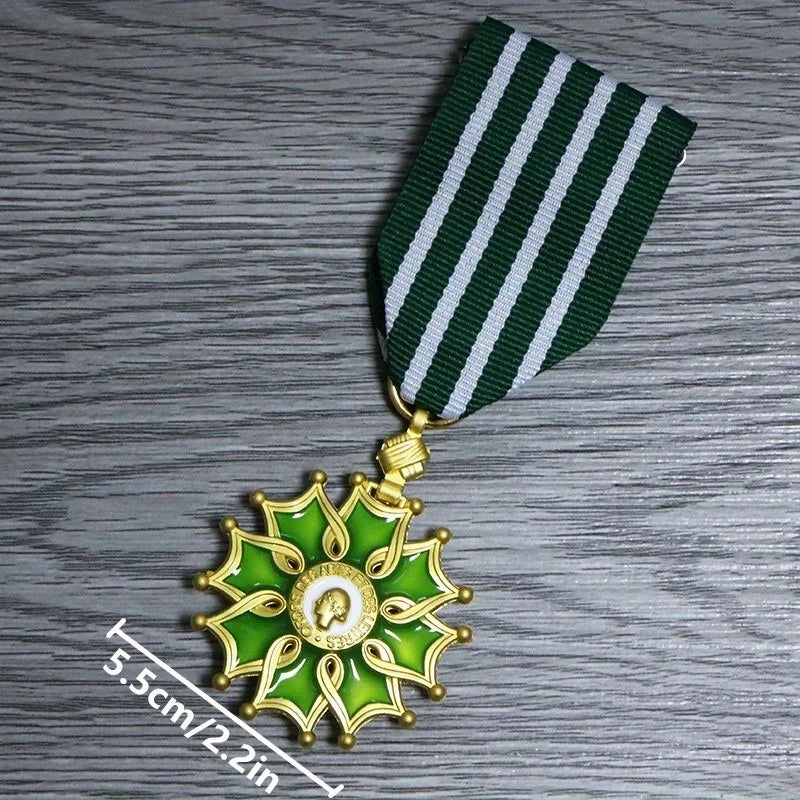 French Legion of Arts & Letters Medal Badge – Knight & Officer Decorative Medal Badge Babs