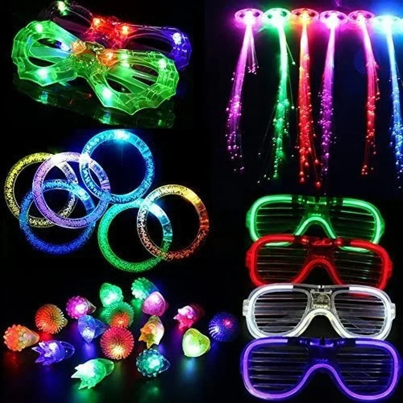 30-Piece LED Party Favor Set – Rings, Bracelets & Glasses LED Party Favor Set Babs Default Title