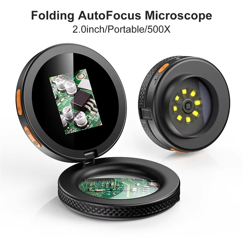 1080P Digital Microscope 500X Autofocus 8 LEDs Electronics Digital Microscope Babs NONE