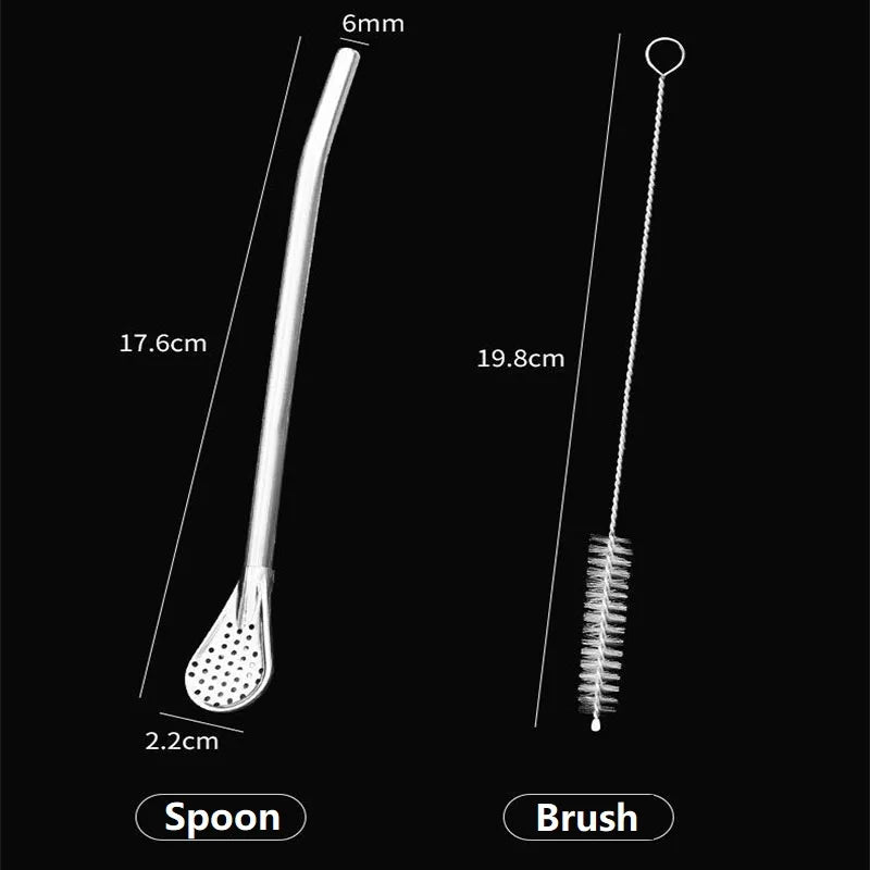 Stainless Steel Yerba Mate Bombilla – Washable Gourd Filter Straw Mate Bombilla Filter Babs