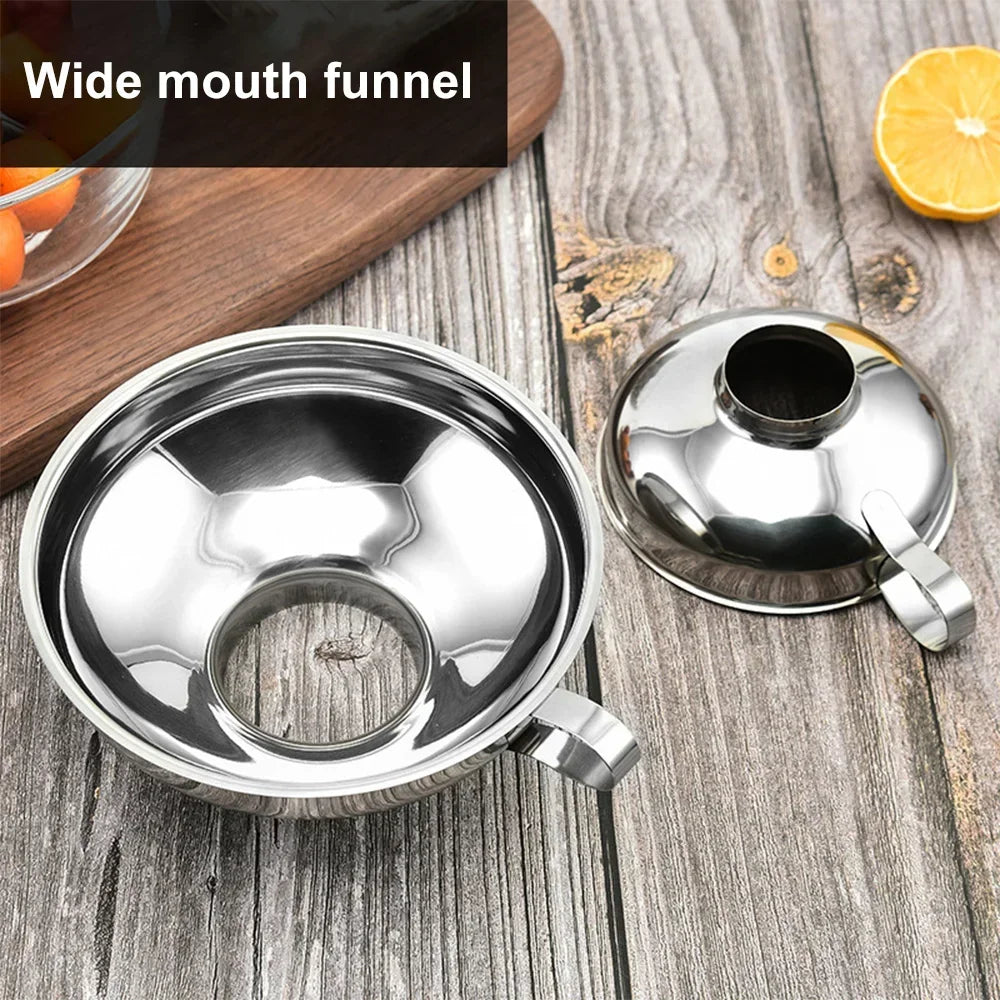 Stainless Steel Wide Mouth Canning Funnel – 2 Sizes Kitchen Canning Funnel Babs
