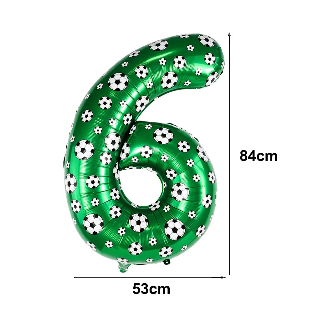 40" Number 10 Soccer Foil Balloon – Kids 10th Birthday Decor Party Foil Balloon Babs number-6 As pictures show
