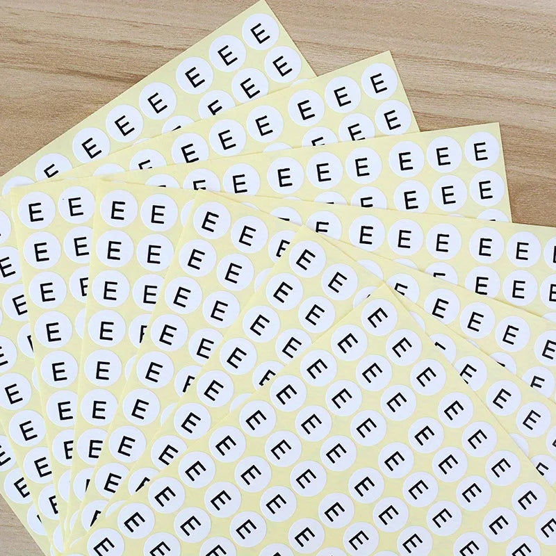 26 Sheets A–Z Alphabet Stickers – Round Peel & Stick Labels Alphabet Label Stickers Babs