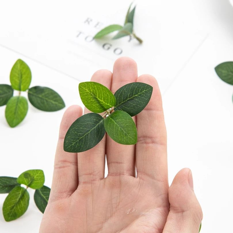 50/100Pcs Artificial Silk Tea Leaves – Wedding & Home Décor Artificial Silk Leaves Babs