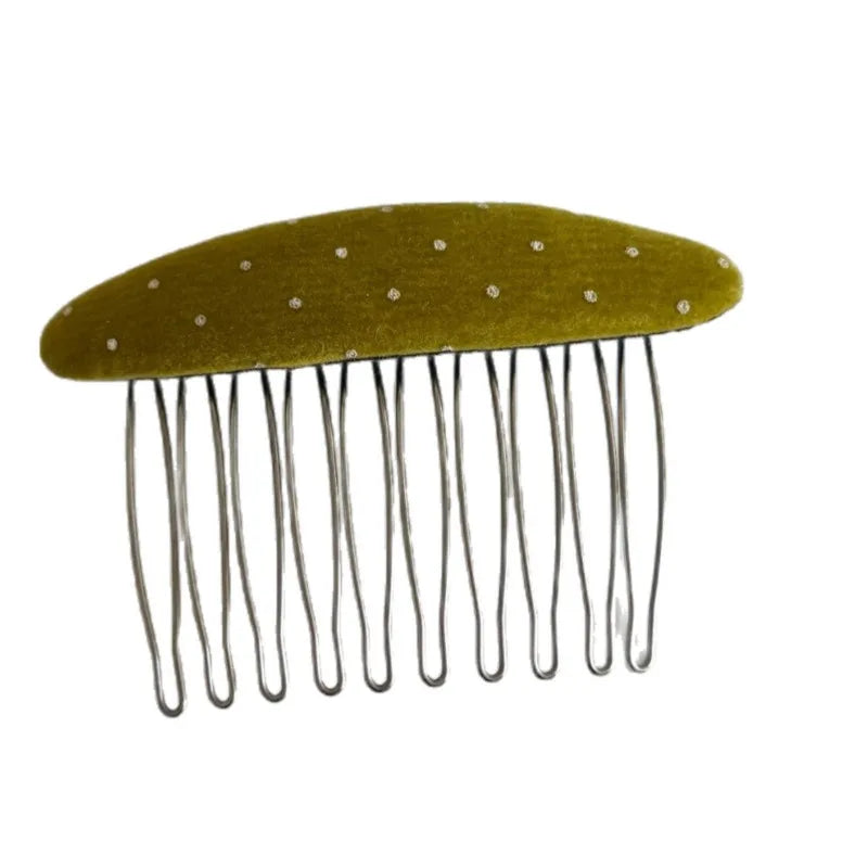 Non-Slip Flocking Hair Comb Clip for Bangs & Ball Head Hair Comb Clip Babs