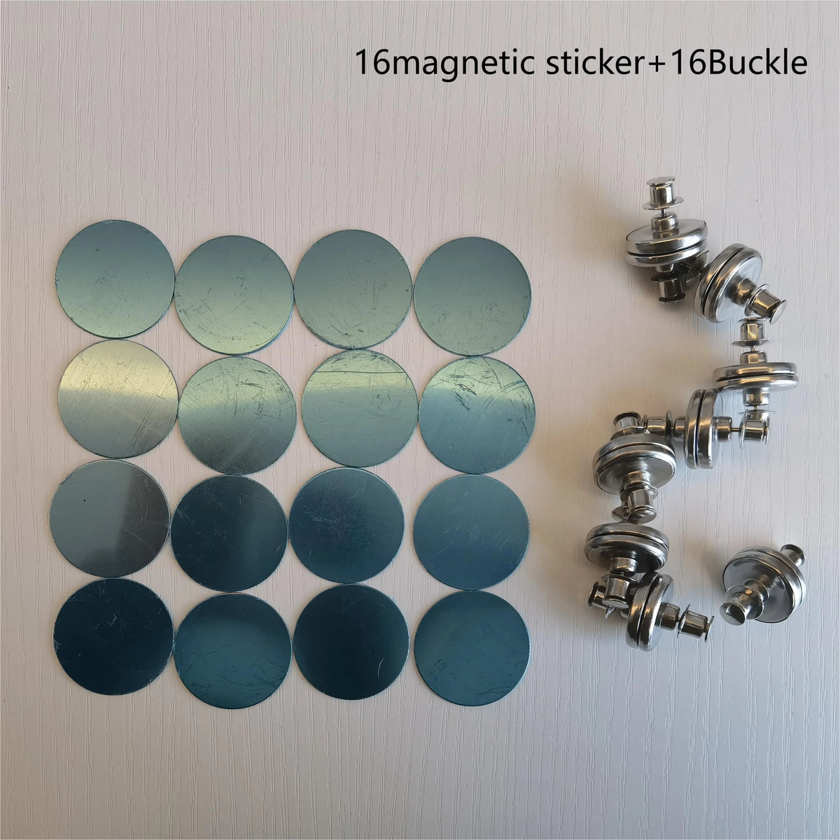 Modern Metal Magnetic Curtain Hooks – Wall Mounted Buckle Curtain Magnetic Hook Babs 8 pairs 17mm