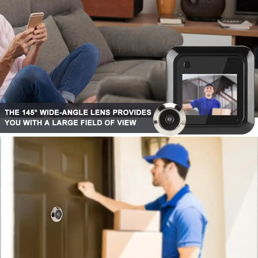 2.4" LCD Digital Door Viewer Camera – 145° Wide Angle Door Viewer Camera Babs