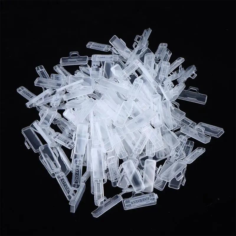 100pcs Transparent Plastic Cable Label Tags – Wire ID Markers Cable Label Tags Babs