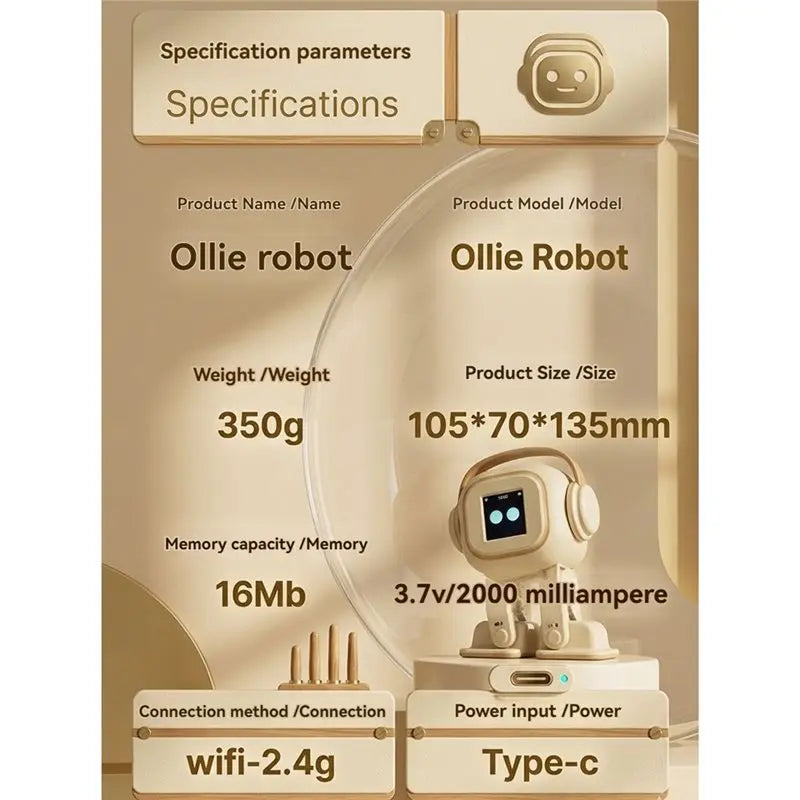 AI Singing Dancing EMO Robot – Smart Chatbot & Companion AI Interactive Robot Babs