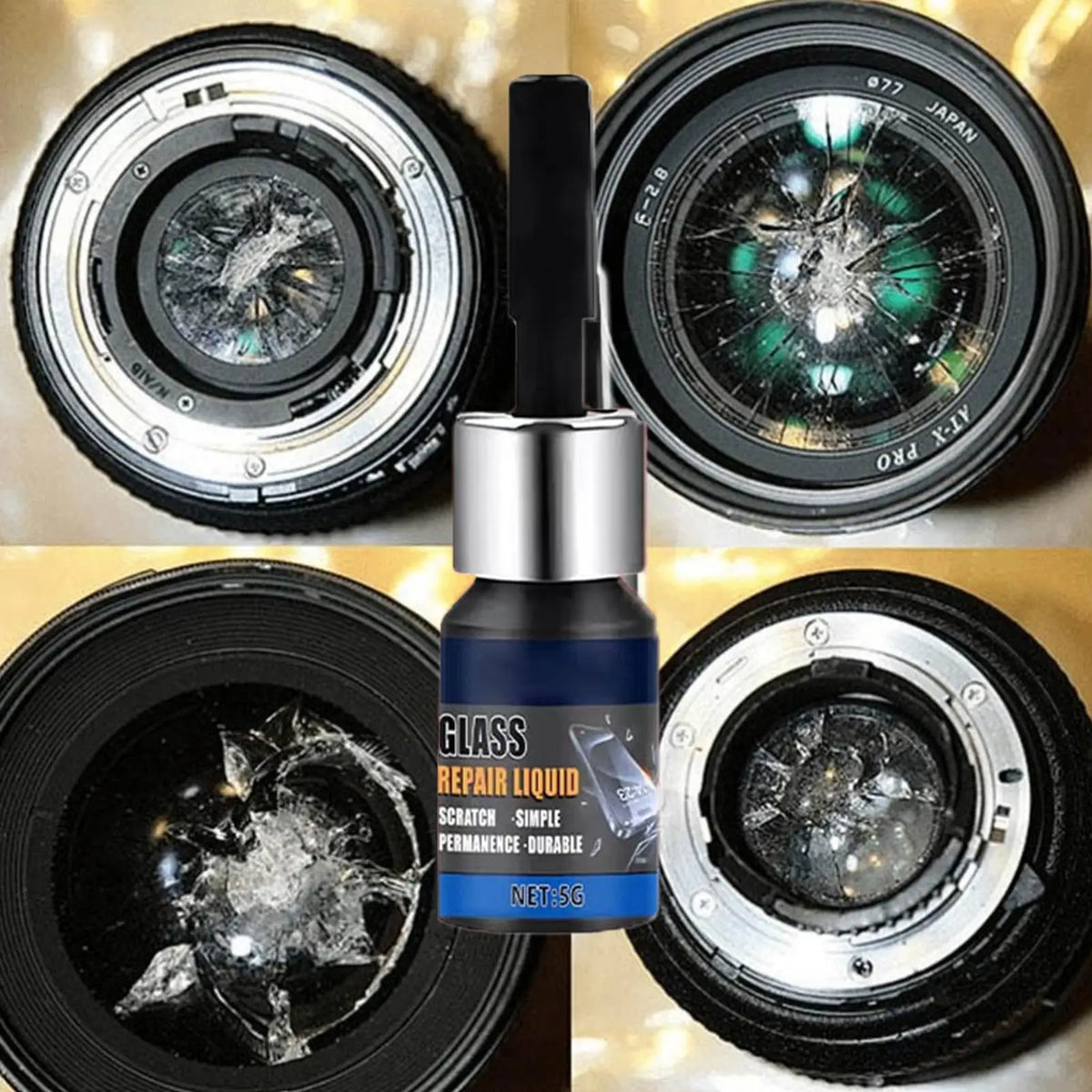 Liquid Glass Screen Scratch Remover & Crack Filler Repair Kit Screen Repair Kit Babs