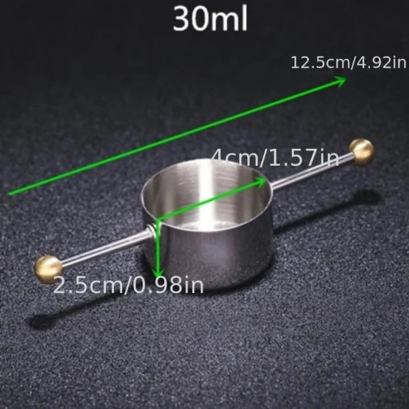 30ml Stainless Steel Cocktail Jigger with Handle | Bar Tool Cocktail Jigger Babs