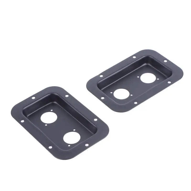 Recessed XLR Speaker Jack Plate Black Steel – 1 or 3 Pack Speaker Jack Plate Babs