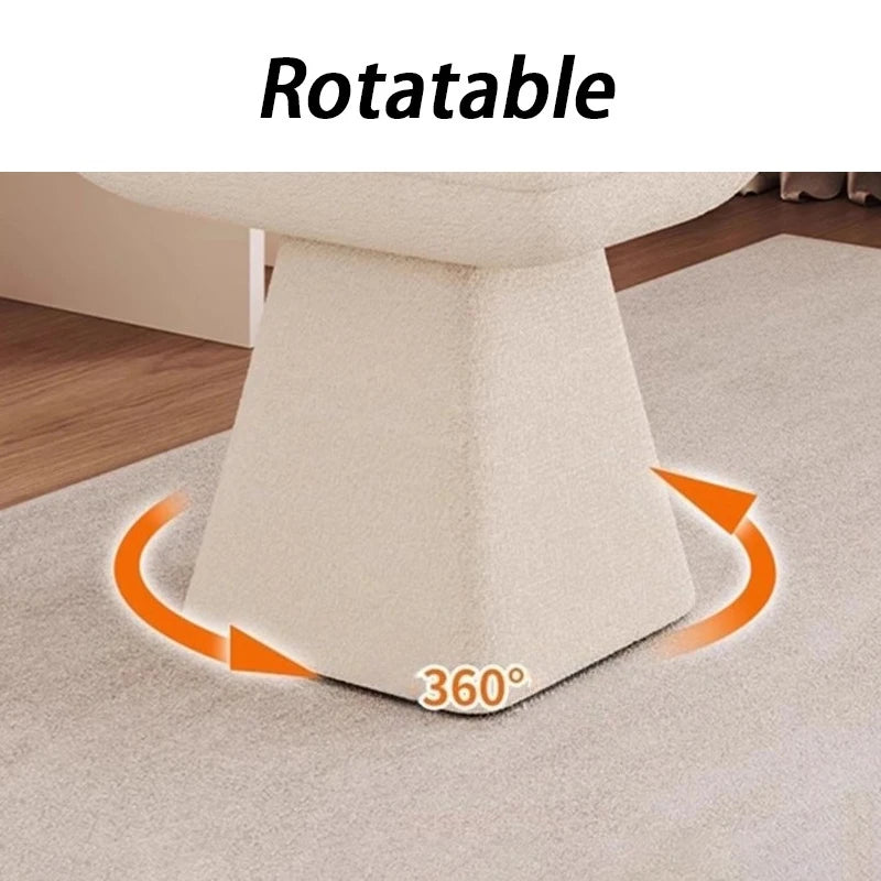 Nordic Modern Ottoman Stool – Cushioned Pine Wood Square Seat Ottoman Stool Babs