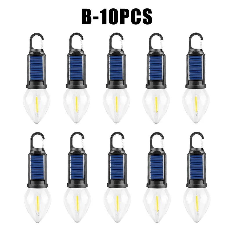 Solar Rechargeable Camping Light – Vintage Dimmable Bulb Solar Camping Light Babs B 10PCS