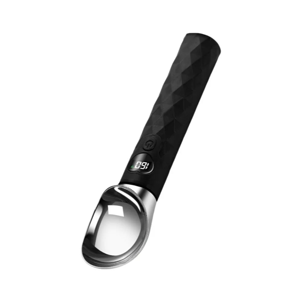 LED Electric Heated Ice Cream Scoop – USB Rechargeable Electric Ice Cream Scoop Babs Black